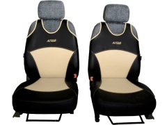 Koszulki samochodowe, Koszulki na siedzenia skórzane w kolorze beżowy,.