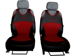 Koszulki samochodowe, Koszulki na siedzenia skórzane w kolorze bordowy,.