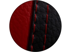 Koszulki samochodowe, Koszulki na siedzenia skórzane w kolorze bordowy,.