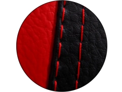 Koszulki samochodowe, Koszulki na siedzenia skórzane w kolorze czerwony,.