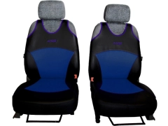 Koszulki samochodowe, Koszulki na siedzenia skórzane w kolorze niebieski,.