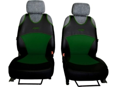 Koszulki samochodowe, Koszulki na siedzenia skórzane w kolorze zielony,.