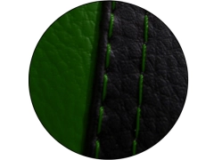 Koszulki samochodowe, Koszulki na siedzenia skórzane w kolorze zielony,.