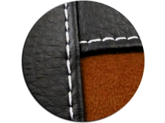 Koszulki samochodowe, Koszulki na siedzenia alkantara, skórzane w kolorze brązowy,.