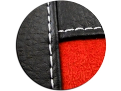 Koszulki samochodowe, Koszulki na siedzenia alkantara, skórzane w kolorze ceglasty,.