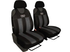 Koszulki samochodowe, Koszulki na siedzenia alkantara, skórzane w kolorze ciemnoszary,.