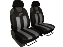 Koszulki samochodowe, Koszulki na siedzenia alkantara, skórzane w kolorze jasnoszary,.