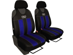 Koszulki samochodowe, Koszulki na siedzenia alkantara, skórzane w kolorze niebieski,.