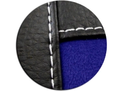 Koszulki samochodowe, Koszulki na siedzenia alkantara, skórzane w kolorze niebieski,.