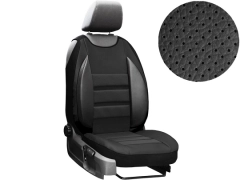 Maty samochodowe, Maty tłoczone skórzane w kolorze czarny,.