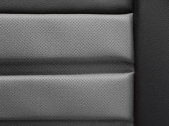 Maty samochodowe, Maty tłoczone skórzane w kolorze szary,.