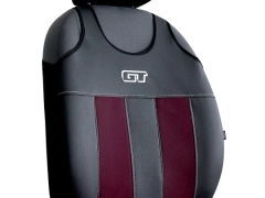 Koszulki samochodowe, Koszulki na siedzenia skórzane w kolorze bordowy,.