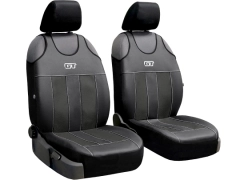 Koszulki samochodowe, Koszulki na siedzenia skórzane w kolorze czarny,.