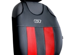 Koszulki samochodowe, Koszulki na siedzenia skórzane w kolorze czerwony,.