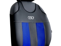 Koszulki samochodowe, Koszulki na siedzenia skórzane w kolorze niebieski,.