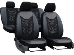 Pokrowce samochodowe, Pokrowce uniwersalne materiałowe, skórzane w kolorze szary,.