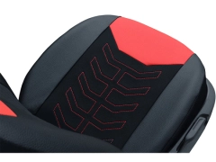 Pokrowce samochodowe, Pokrowce uniwersalne materiałowe, skórzane w kolorze czerwony,.