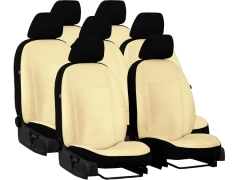 Pokrowce samochodowe do Renault Trafic 7m Spaceclass (2021-...). Pokrowce miarowe alkantara w kolorze beżowy, pasują do Renault Trafic 7m Spaceclass (2021-...).