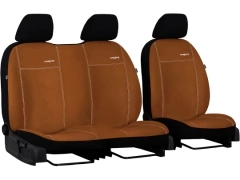 Pokrowce samochodowe do Toyota ProAce City Van 2+1 (2018-...). Pokrowce miarowe alkantara w kolorze brązowy, pasują do Toyota ProAce City Van 2+1 (2018-...).