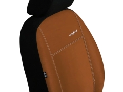 Pokrowce samochodowe do Toyota Corolla Cross Hybrid (2022-...). Pokrowce miarowe alkantara w kolorze brązowy, pasują do Toyota Corolla Cross Hybrid (2022-...).