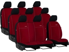 Pokrowce samochodowe do Renault Trafic 9m Spaceclass (2021-...). Pokrowce miarowe alkantara w kolorze czerwony, pasują do Renault Trafic 9m Spaceclass (2021-...).