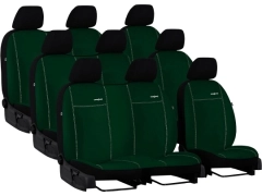 Pokrowce samochodowe do Renault Trafic 9m Spaceclass (2021-...). Pokrowce miarowe alkantara w kolorze zielony, pasują do Renault Trafic 9m Spaceclass (2021-...).