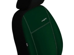 Pokrowce samochodowe do Toyota Corolla Cross Hybrid (2022-...). Pokrowce miarowe alkantara w kolorze zielony, pasują do Toyota Corolla Cross Hybrid (2022-...).