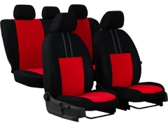 Pokrowce samochodowe, Pokrowce uniwersalne materiałowe w kolorze czerwony,.