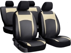 Pokrowce samochodowe, Pokrowce uniwersalne skórzane w kolorze beżowy,.