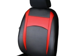 Pokrowce samochodowe, Pokrowce uniwersalne skórzane w kolorze czerwony,.