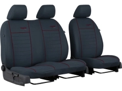 Pokrowce samochodowe do Peugeot Partner II 2+1 (2008-2019). Pokrowce miarowe materiałowe w kolorze bordowy, pasują do Peugeot Partner II 2+1 (2008-2019).