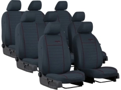 Pokrowce samochodowe do Peugeot Expert III 8m (2017-...). Pokrowce miarowe materiałowe w kolorze bordowy, pasują do Peugeot Expert III 8m (2017-...).