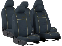 Pokrowce samochodowe do Renault Trafic III 1+1+3x1 (2014-...). Pokrowce miarowe materiałowe w kolorze żółty, pasują do Renault Trafic III 1+1+3x1 (2014-...).