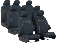 Pokrowce samochodowe do Peugeot Expert III 8m (2017-...). Pokrowce miarowe materiałowe w kolorze żółty, pasują do Peugeot Expert III 8m (2017-...).