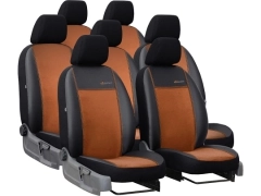 Pokrowce samochodowe do Renault Trafic 7m Spaceclass (2021-...). Pokrowce miarowe alkantara, skórzane w kolorze brązowy, pasują do Renault Trafic 7m Spaceclass (2021-...).