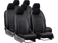 Pokrowce samochodowe do Renault Trafic 7m Spaceclass (2021-...). Pokrowce miarowe alkantara, skórzane w kolorze czarny, pasują do Renault Trafic 7m Spaceclass (2021-...).