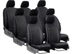 Pokrowce samochodowe do Peugeot Expert III 8m (2017-...). Pokrowce miarowe alkantara, skórzane w kolorze czarny, pasują do Peugeot Expert III 8m (2017-...).