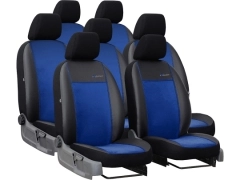 Pokrowce samochodowe do Renault Trafic 7m Spaceclass (2021-...). Pokrowce miarowe alkantara, skórzane w kolorze niebieski, pasują do Renault Trafic 7m Spaceclass (2021-...).