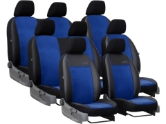 Pokrowce samochodowe do Peugeot Expert III 8m (2017-...). Pokrowce miarowe alkantara, skórzane w kolorze niebieski, pasują do Peugeot Expert III 8m (2017-...).