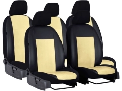 Pokrowce samochodowe do Peugeot 5008 II 5m (2017-...). Pokrowce miarowe alkantara, skórzane w kolorze beżowy, pasują do Peugeot 5008 II 5m (2017-...).