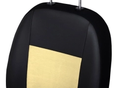 Pokrowce samochodowe do Toyota ProAce City Van 2+1 (2018-...). Pokrowce miarowe alkantara, skórzane w kolorze beżowy, pasują do Toyota ProAce City Van 2+1 (2018-...).