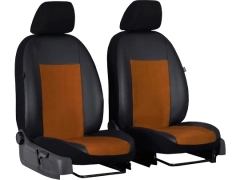 Pokrowce samochodowe do Toyota Hilux VII (2005-2016). Pokrowce miarowe alkantara, skórzane w kolorze brązowy, pasują do Toyota Hilux VII (2005-2016).
