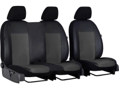 Pokrowce samochodowe do Toyota ProAce City Van 2+1 (2018-...). Pokrowce miarowe alkantara, skórzane w kolorze ciemnoszary, pasują do Toyota ProAce City Van 2+1 (2018-...).