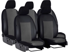 Pokrowce samochodowe do Peugeot 5008 II 5m (2017-...). Pokrowce miarowe alkantara, skórzane w kolorze ciemnoszary, pasują do Peugeot 5008 II 5m (2017-...).