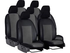 Pokrowce samochodowe do Renault Trafic 7m Spaceclass (2021-...). Pokrowce miarowe alkantara, skórzane w kolorze ciemnoszary, pasują do Renault Trafic 7m Spaceclass (2021-...).