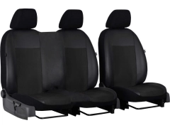 Pokrowce samochodowe do Toyota ProAce City Van 2+1 (2018-...). Pokrowce miarowe alkantara, skórzane w kolorze czarny, pasują do Toyota ProAce City Van 2+1 (2018-...).