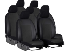 Pokrowce samochodowe do Renault Trafic 7m Spaceclass (2021-...). Pokrowce miarowe alkantara, skórzane w kolorze czarny, pasują do Renault Trafic 7m Spaceclass (2021-...).