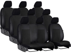 Pokrowce samochodowe do Renault Trafic 9m Spaceclass (2021-...). Pokrowce miarowe alkantara, skórzane w kolorze czarny, pasują do Renault Trafic 9m Spaceclass (2021-...).