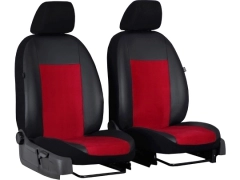 Pokrowce samochodowe do Toyota Hilux VII (2005-2016). Pokrowce miarowe alkantara, skórzane w kolorze czerwony, pasują do Toyota Hilux VII (2005-2016).