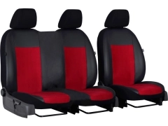 Pokrowce samochodowe do Toyota ProAce City Van 2+1 (2018-...). Pokrowce miarowe alkantara, skórzane w kolorze czerwony, pasują do Toyota ProAce City Van 2+1 (2018-...).